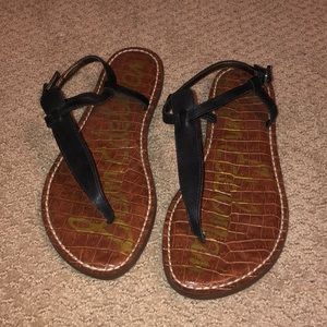 Sam Edelman GiGi Sandals- matte black leather